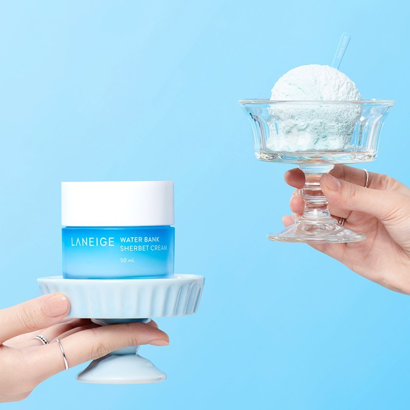 Laneige, Laneige Water Bank, Laneige Water Bank Sherbet Cream, Laneige Water Bank Sherbet Cream 50ml, Laneige Water Bank Sherbet Cream รีวิว, ครีมบำรุงผิวหน้า, เนื้อเชอร์เบท, ครีม Laneige