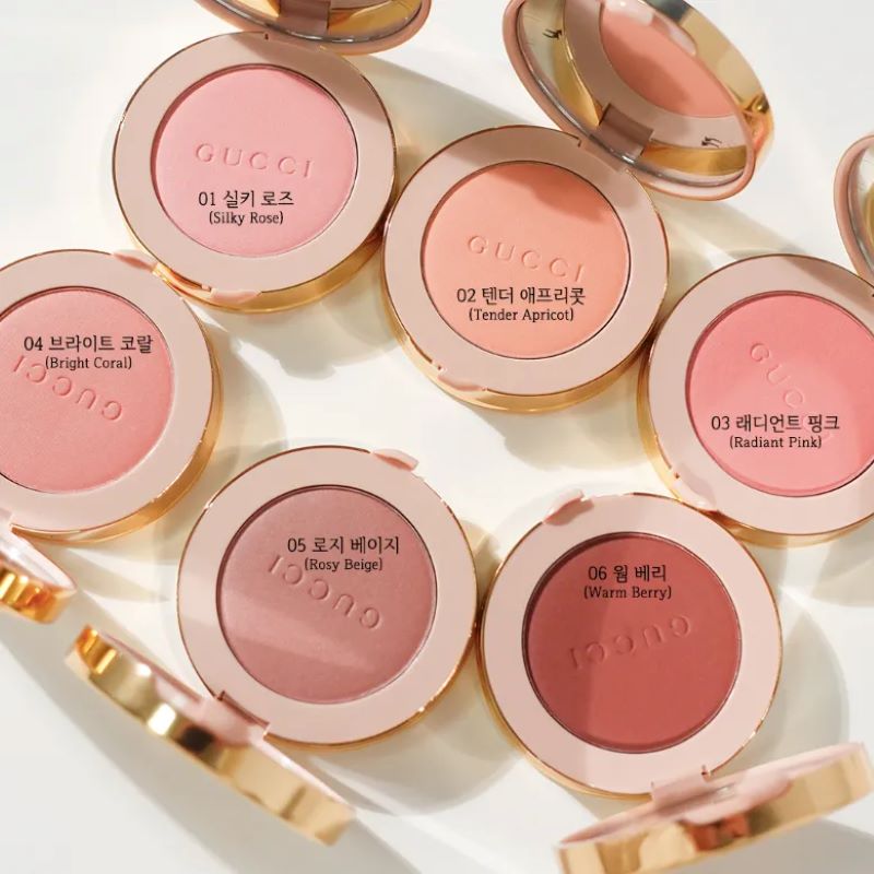 GUCCI Blush De Beauté  #03 Radiant Pink 5.5g  , GUCCI , GUCCI Blush , Gucci Blush De Beauté รีวิว , บลัชออน gucci สีไหนสวย ,บลัชออน gucci 